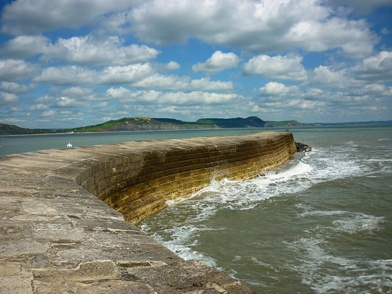 Famous for its ancient Cobb Harbour, which dominates the view out to sea from the south facing beaches, Lyme Regis provides safe bathing and a promenade on which to wander.